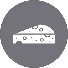 Cheese icon single vector illustration