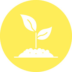 Sprouts icon single vector illustration