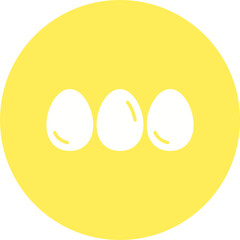 Fototapeta premium Eggs icon single vector illustration