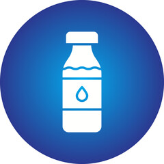 Milk Bottle icon single vector illustration