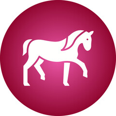 Horse icon single vector illustration