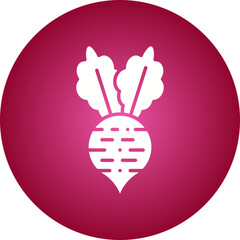 Beet icon single vector illustration