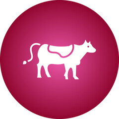 Cow icon single vector illustration