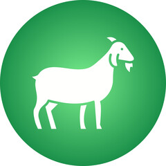 Goat icon single vector illustration