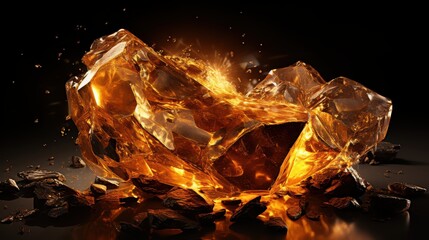 Golden Stone, pure gold, gold rock