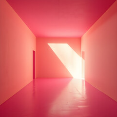 colorful liminal space, 3d render