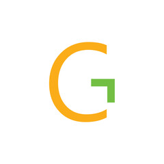 Letter G logo design features a bold and iconic typographic style, providing a sleek and timeless corporate brand identity editable vector.