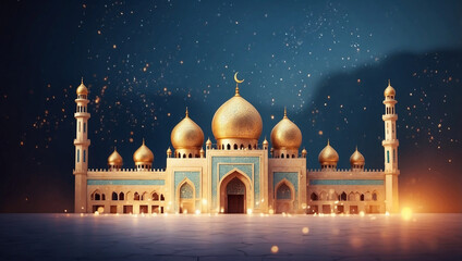 Islamic background for a mosque, a background for Ramadan, Muslim Holy Month Ramadan Kareem