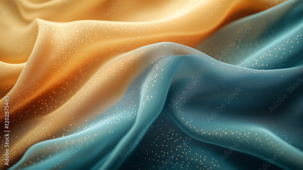 Aufkleber exploring digital privacy through vibrant waves of data protection concepts