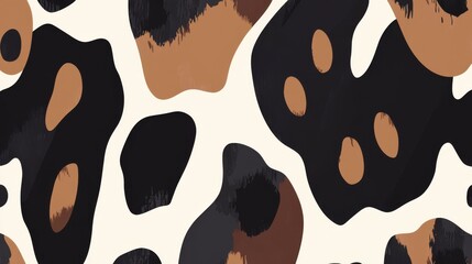 Fototapeta premium Seamless leopard print pattern design