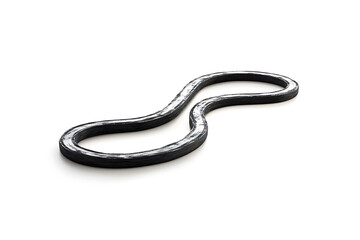 Obraz premium Twisty road isolated on a white background