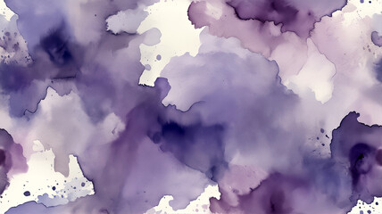 Abstract Watercolor Background with Purple and Blue Hues