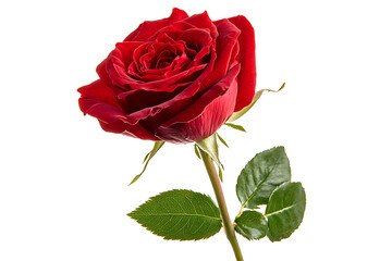 Naklejka premium Rosa damascena isolated on a white background