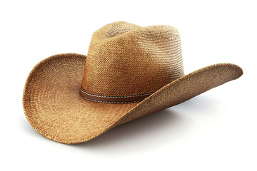 Panama style hat isolated on a white background