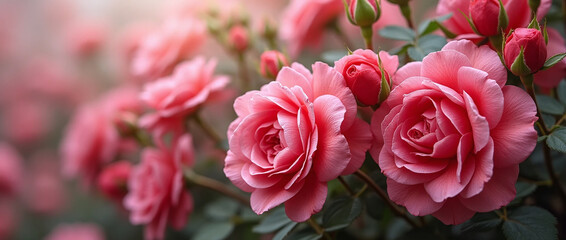 pink roses Floral Arrangement Valentine's Day concept background