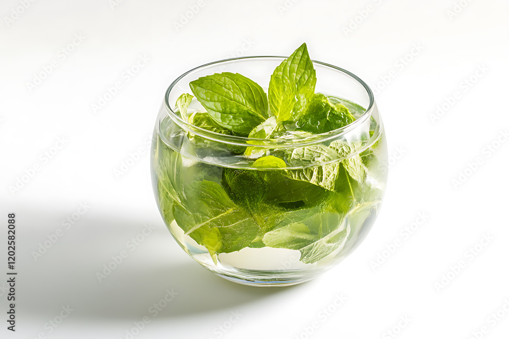 Poster mojito on isolated on a white background