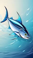 tuna fish illustration