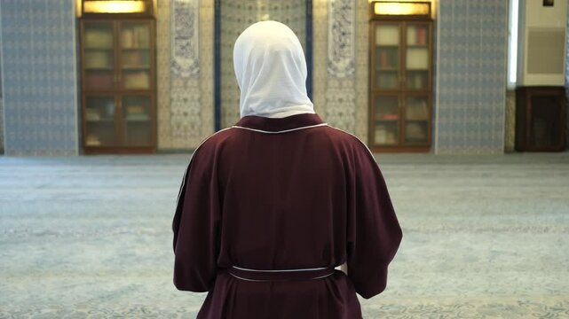Muslim Woman In Mosque