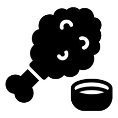fried chicken icon