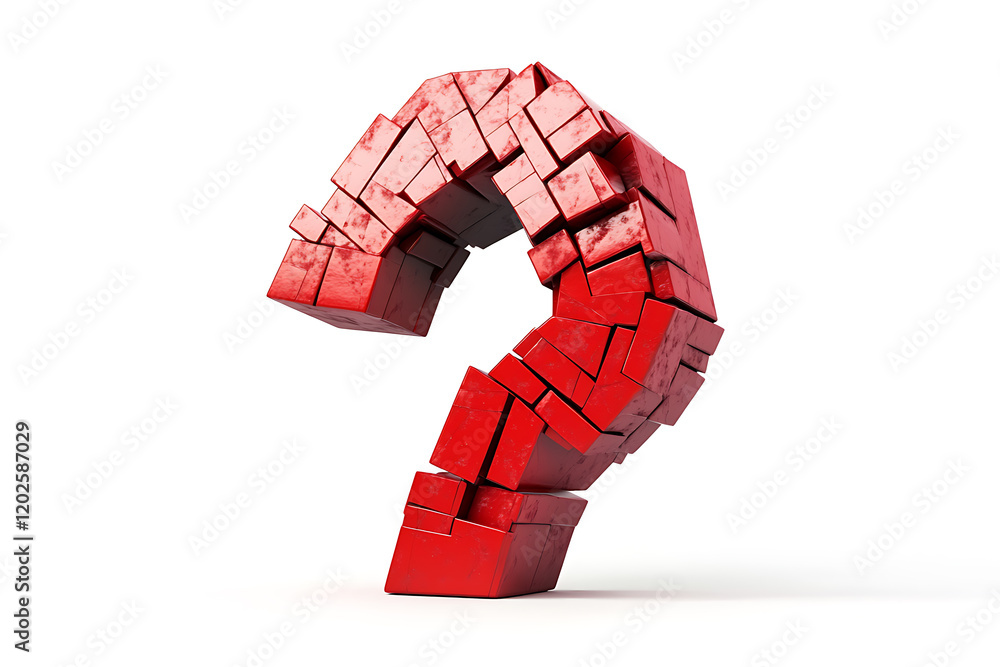 Poster Red 3d map location mark symbol isolated a white background