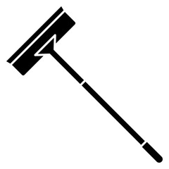 mop housecleaning equipment icon illustration