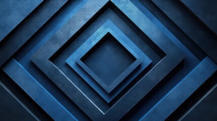 Abstract minimalist wallpaper with repetitive geometric patterns and shapes on blue background. Featuring white space in the center for text, ideal for design templates and modern banners.