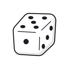 Gambling dice isolated vector illustration