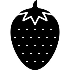 Strawberry icon single vector illustration