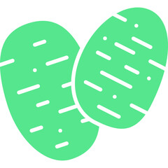 Potato icon single vector illustration