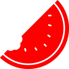 Watermelon icon single vector illustration
