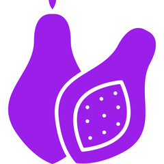 Papaya icon single vector illustration
