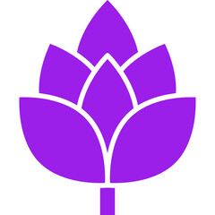 Artichoke icon single vector illustration