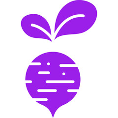 Beet icon single vector illustration