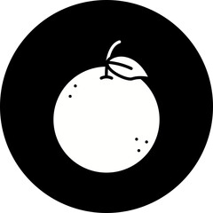 Orange icon single vector illustration