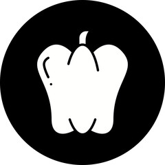 Pepper icon single vector illustration