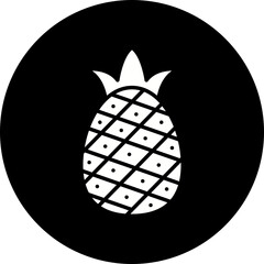 Pineapple icon single vector illustration