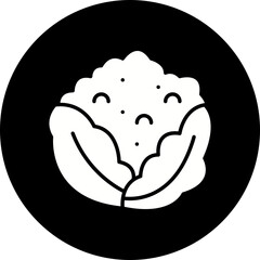Cauliflower icon single vector illustration