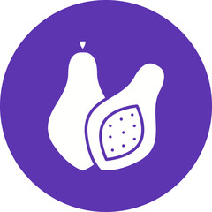 Fototapeta premium Papaya icon single vector illustration