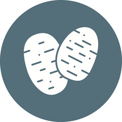 Potato icon single vector illustration
