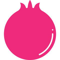 Pomegranate icon single vector illustration