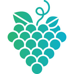 Grapes icon single vector illustration