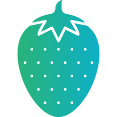 Strawberry icon single vector illustration