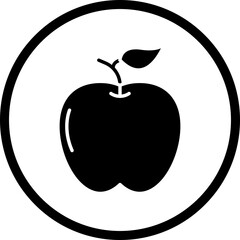 Apple icon single vector illustration