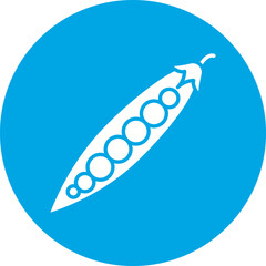 Peas icon single vector illustration