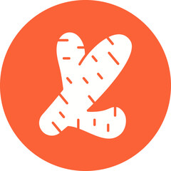 Ginger icon single vector illustration