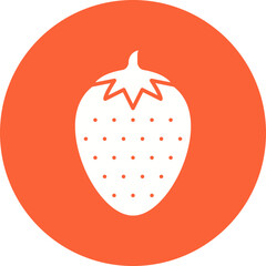 Strawberry icon single vector illustration