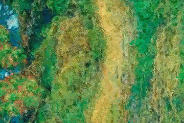 Various oil paintings, flowers, forests, birds, marine creatures, eagles, beautiful