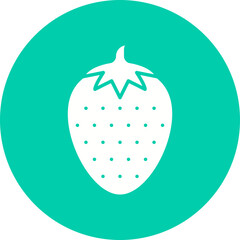 Strawberry icon single vector illustration