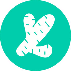 Ginger icon single vector illustration