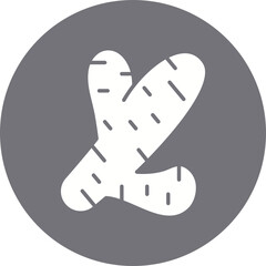 Ginger icon single vector illustration